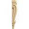 Ekena Millwork 5 1/8"W x 2 3/8"D x 15 1/2"H Medium Traditional Pilaster Wood Corbel, Alder CORW05X02X16PTAL - alternate 4